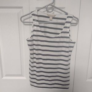 Navy white sequin tank top